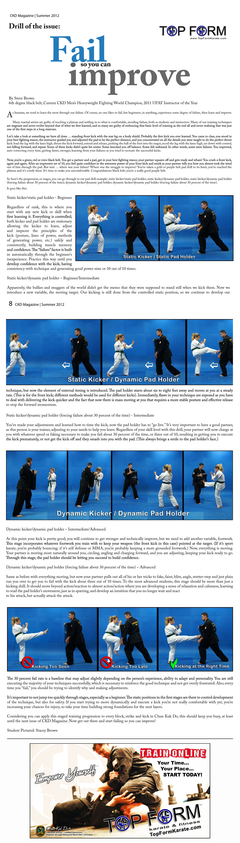 Top Form Karate & Fitness Chun Kuk Do Online Karate / Martial Arts